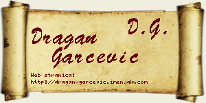 Dragan Garčević vizit kartica
